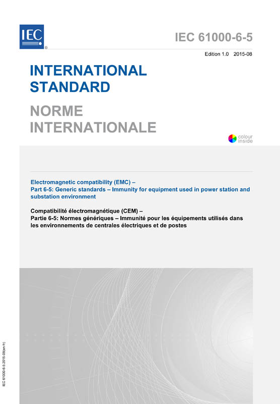 Cover IEC 61000-6-5:2015